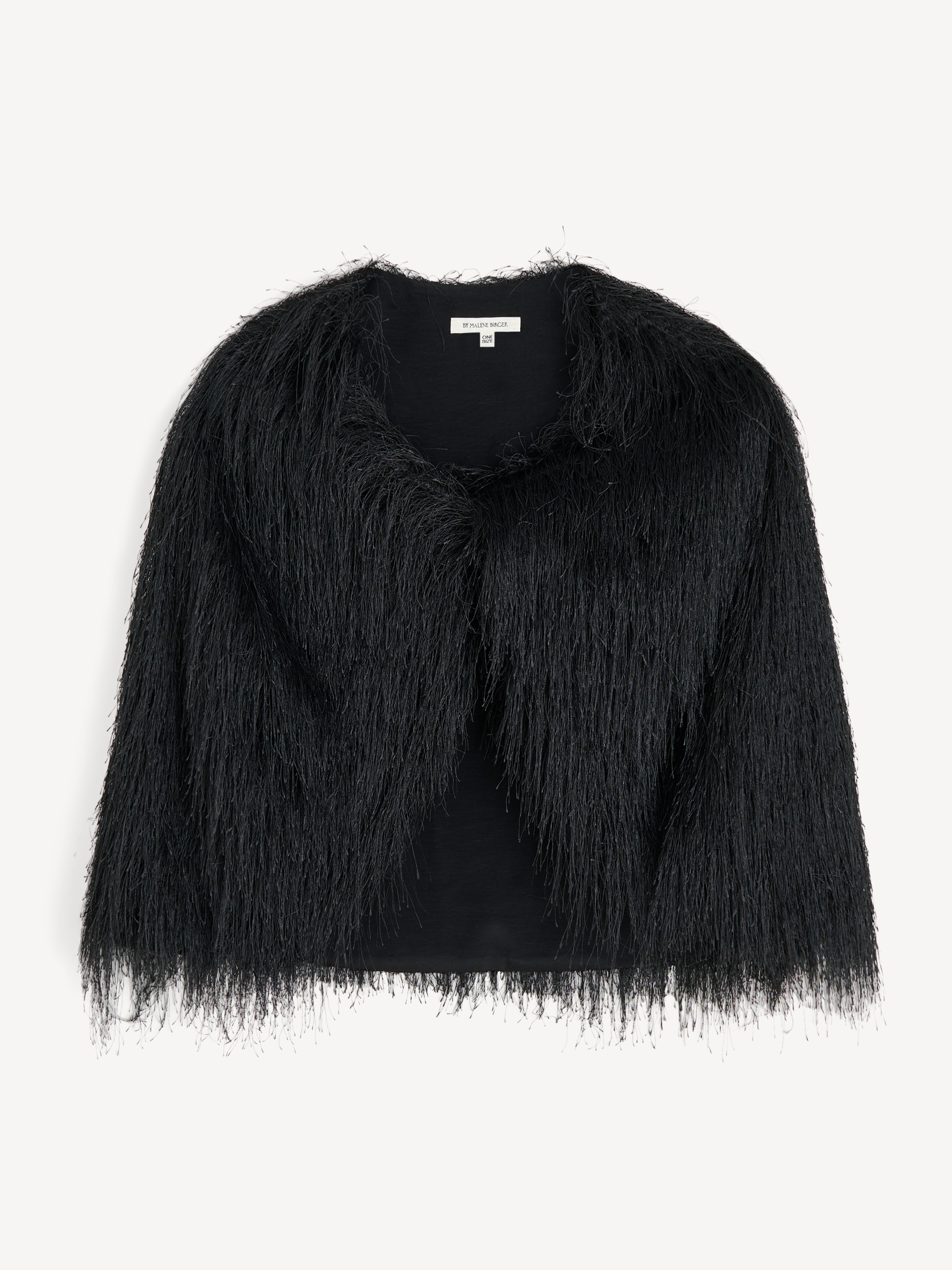 By Malene Birger Pinla Fringes Cape In Black